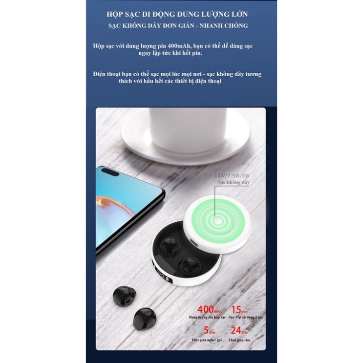 Tai Nghe Nhét Tai Đa Năng M-X6 / Tai Nghe (2 chức Năng) Bluetooth 5.1 + EDR