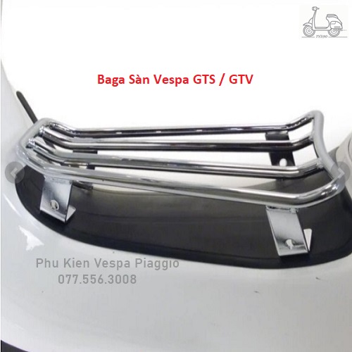 Baga Sàn Vespa Sprint Primavera GTS GTV Màu trắng inox