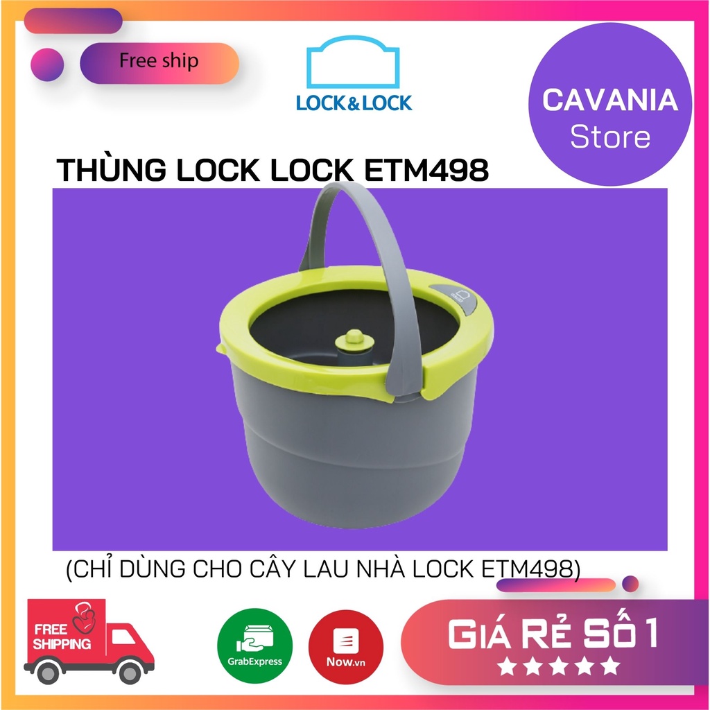 THÙNG ĐỰNG NƯỚC LOCK & LOCK ETM498 (Không kèm cây lau nhà)