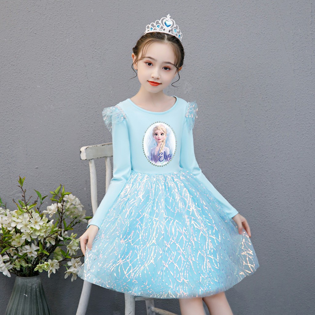 Váy, đầm công chúa ellsa cho bé