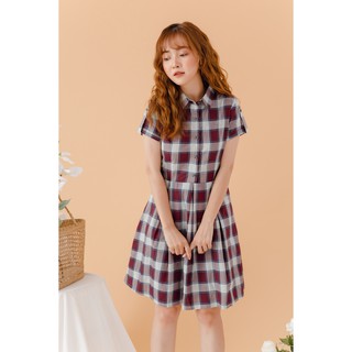 Đầm xòe ngắn tay cổ đúc - 92Wear