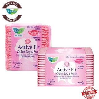 Băng Vệ Sinh Hằng Ngày Hương Thơm Lauríer Active Fit Quick Dry & Fresh