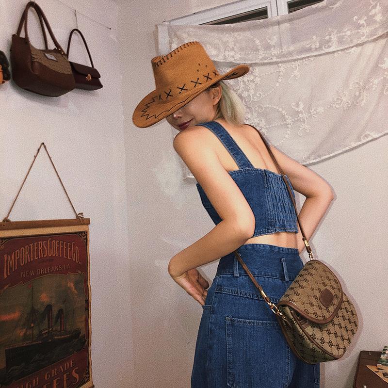 ✴Áo Denim Không Tay Màu Xanh Dương Dáng Ôm Phong Cách Thời Trang Đường Phố Gợi Cảm Cho Nữ