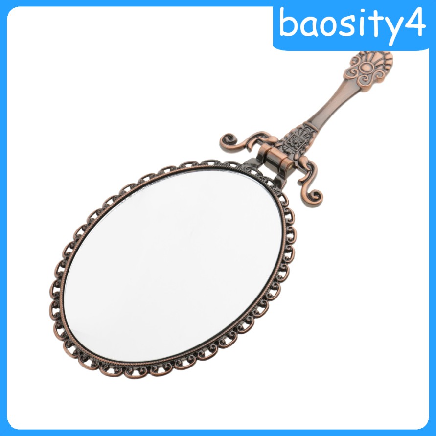 (Baosity4) Gương Trang Điểm Cầm Tay Gấp Lại Được Phong Cách Cổ Điển