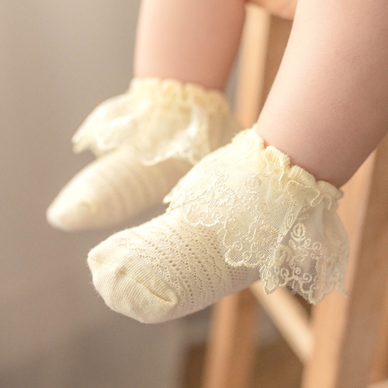 Vớ Ren Lưới Mỏng Thoáng Khí Mới Cho Bé Gái