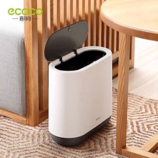 Thùng Đựng Rác Ecoco Chống Đổ Kín Mùi Cao Cấp 10L