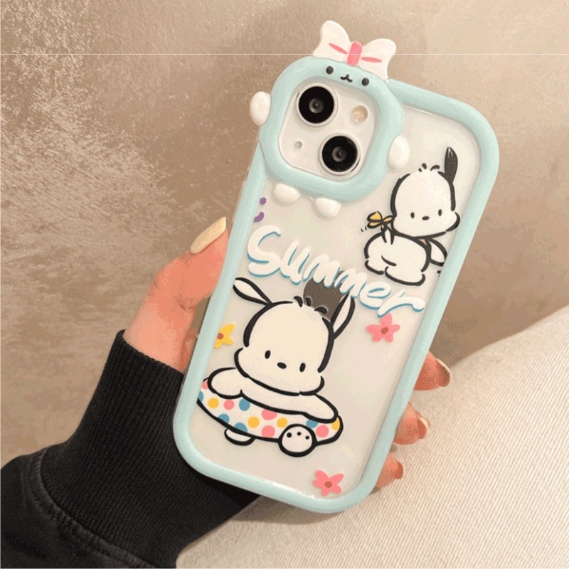 Ốp Lưng Nơ Trong Suốt - Pochacco
