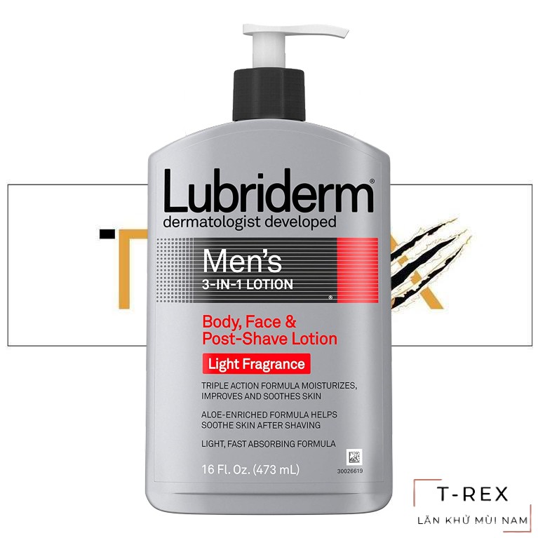 [FREESHIP] KEM DƯỠNG DA DƯỠNG THỂ LUBRIDERM MEN LIGHT FRAGANCE 473ML