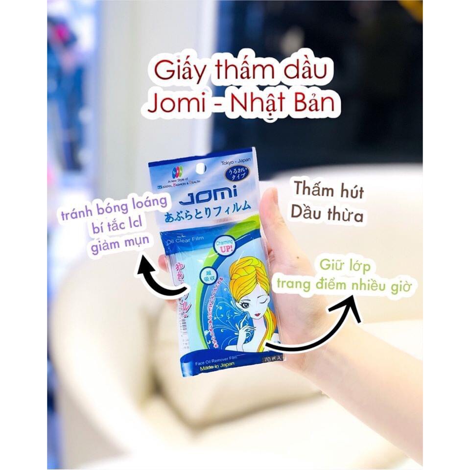 Giấy Thấm Dầu JOMI cao cấp Oil Clear Film Nhật Bản 70 Tờ