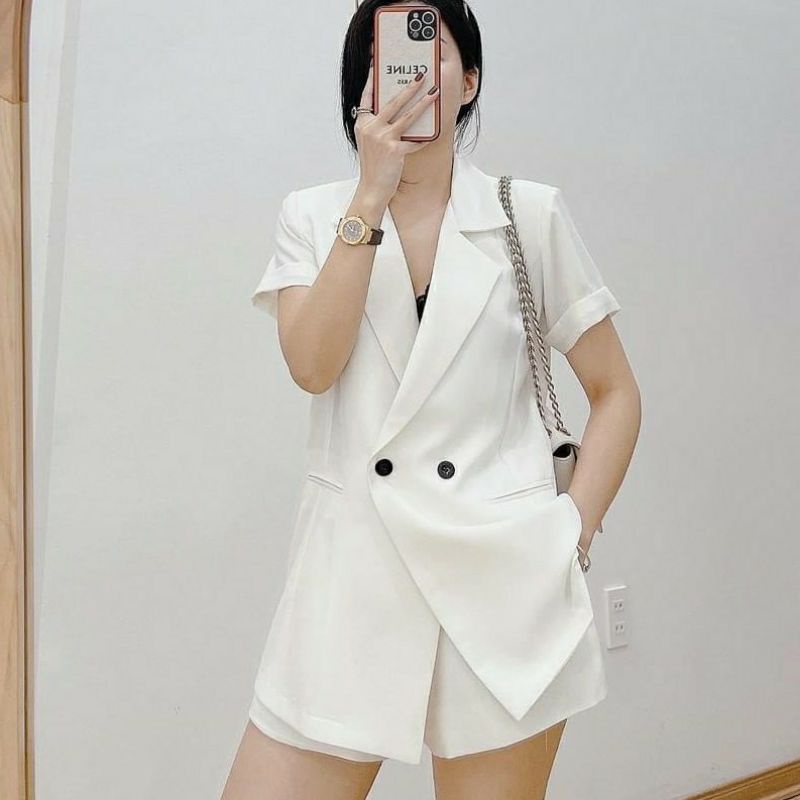 set vest trắng