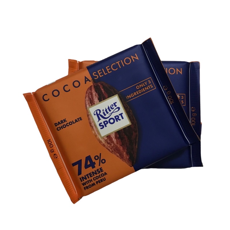 Socola Đen Ritter Sport 74% Cacao Thanh 100g