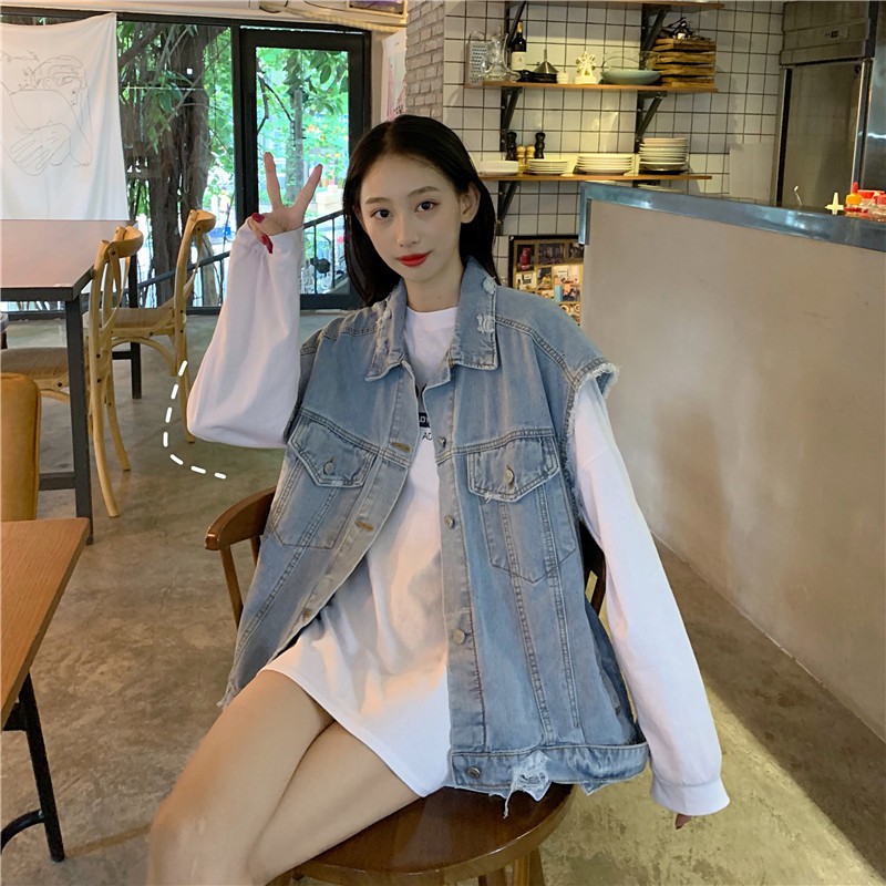 Áo khoác Denim thời trang hàn quốc cá tính | BigBuy360 - bigbuy360.vn