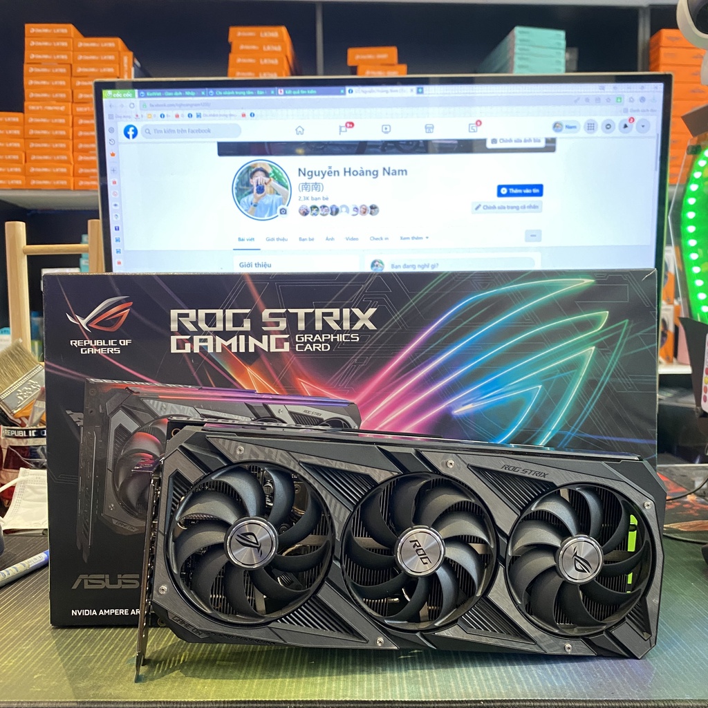 Vga Card Màn Hình Asus ROG Strix RTX 3050 8G GAMING OC new chính hãng