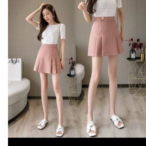 (BIG SIZE) Chân váy xếp ly đối xứng có quần trong C005 | BigBuy360 - bigbuy360.vn