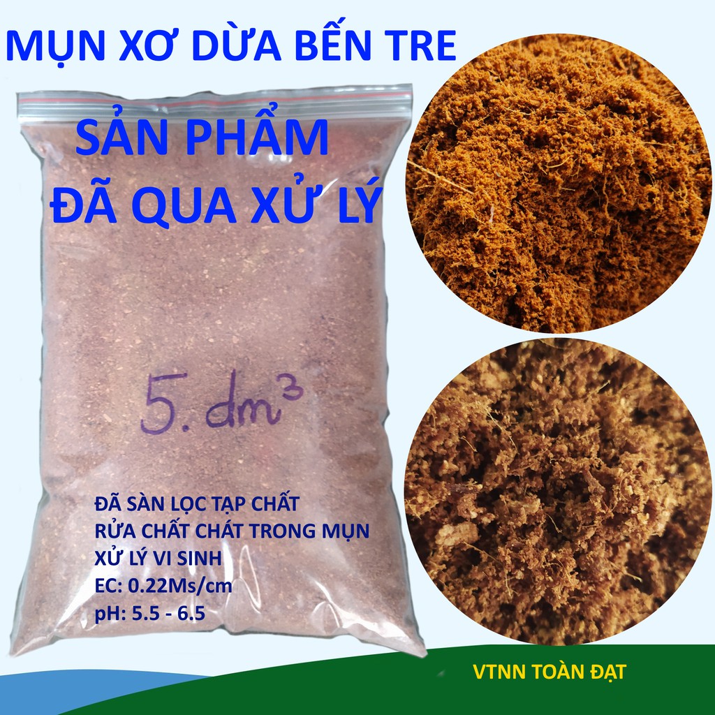 Mụn Xơ Dừa Đã Qua Xử Lý - Giá Thể Trồng Cây Kiểng, rau màu, hoa hồng - Hàng Xuất Khẩu