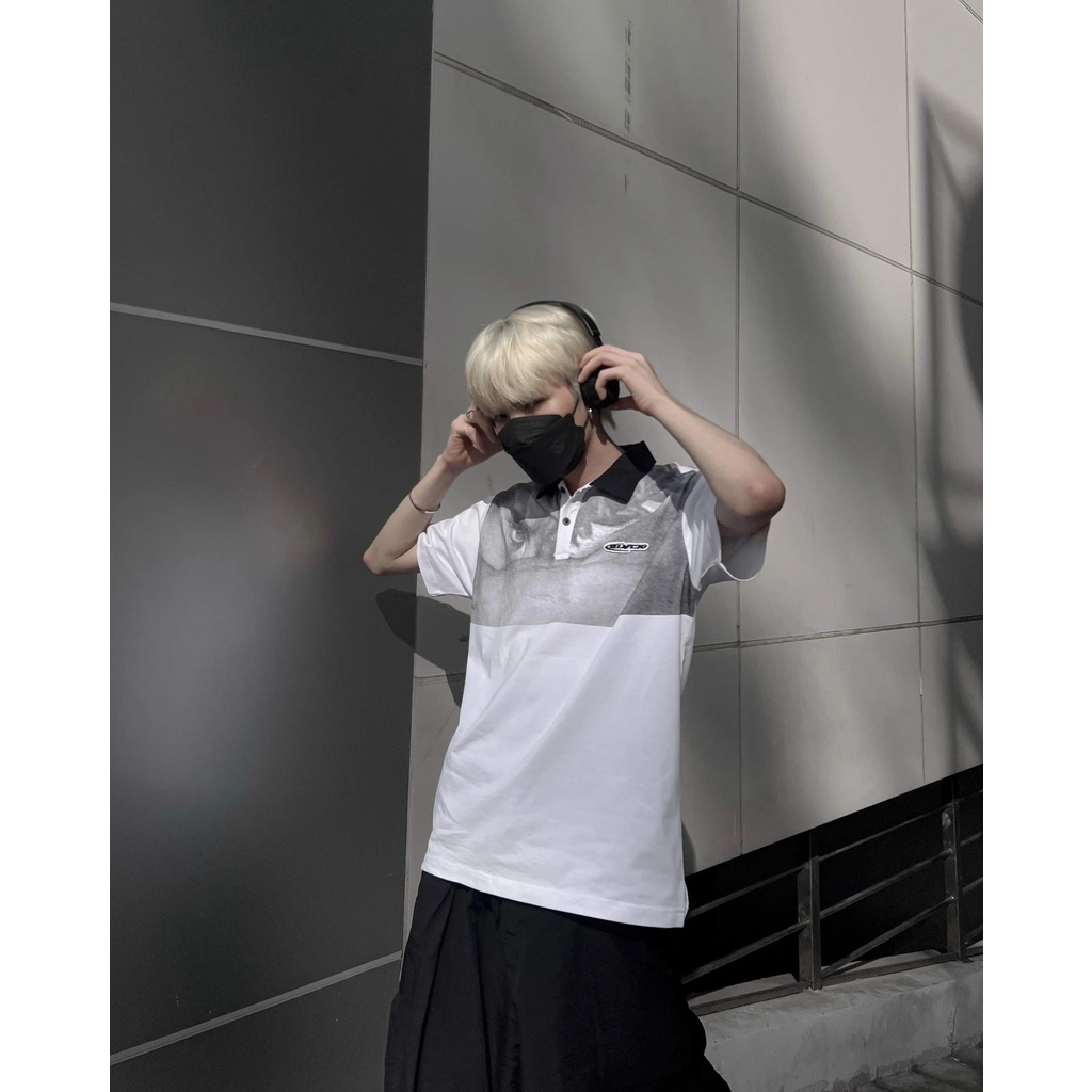 Áo thun BLVCK Polo Fallen Angel/ Trắng