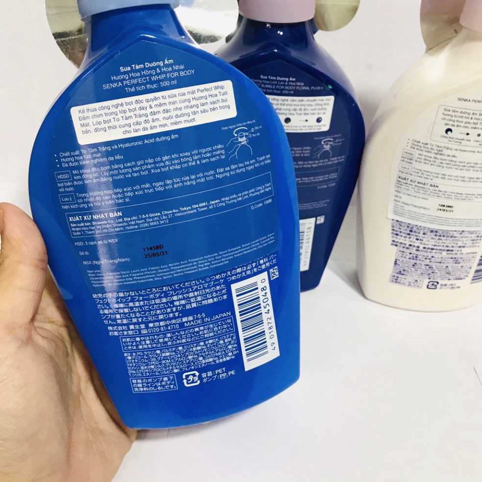 Sữa tắm dưỡng ẩm Senka Perfect Bubble for Body 500ml