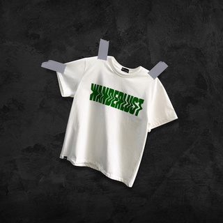 Áo thun trắng oversize W Green Tee