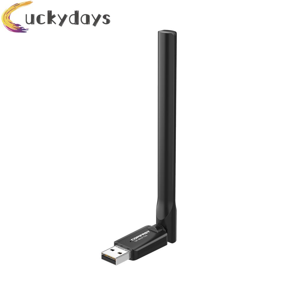 LUCKYDAYS COMFAST CF-WU711N Wireless Adapter 150Mbps 2.4GHz USB WiFi Receiver Dongle