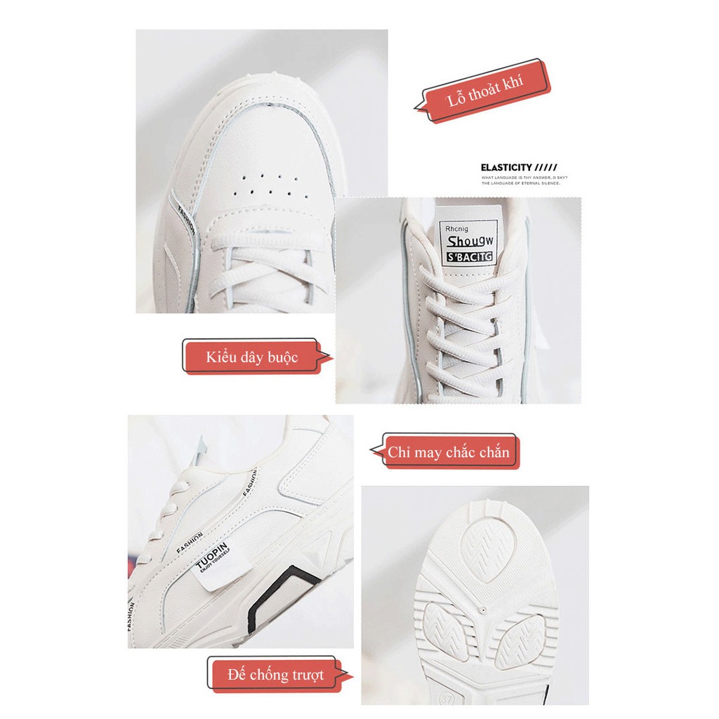 [Mã WASTVN5K giảm 5k đơn bất kỳ] Giày nữ sneaker mẫu mới 2021, giày thể thao nữ da pu cao cấp, phối đồ dễ dàng BM008 | BigBuy360 - bigbuy360.vn