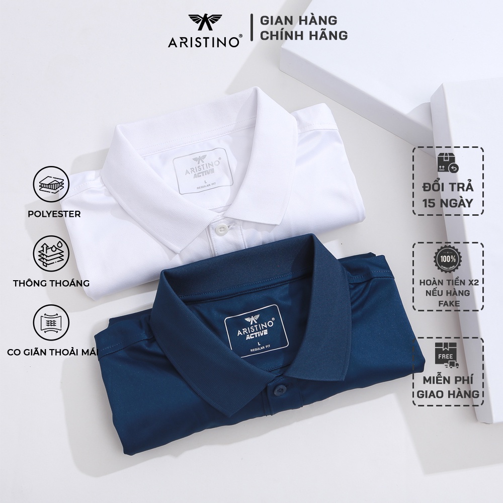 Áo Polo Nam Aristino Benzmen, Áo Thun Nam Ngắn Tay Chất Liệu Pe-cool Mát Lạnh, Thiết Kế Thể Thao Khỏe Khoắn, Năng Động