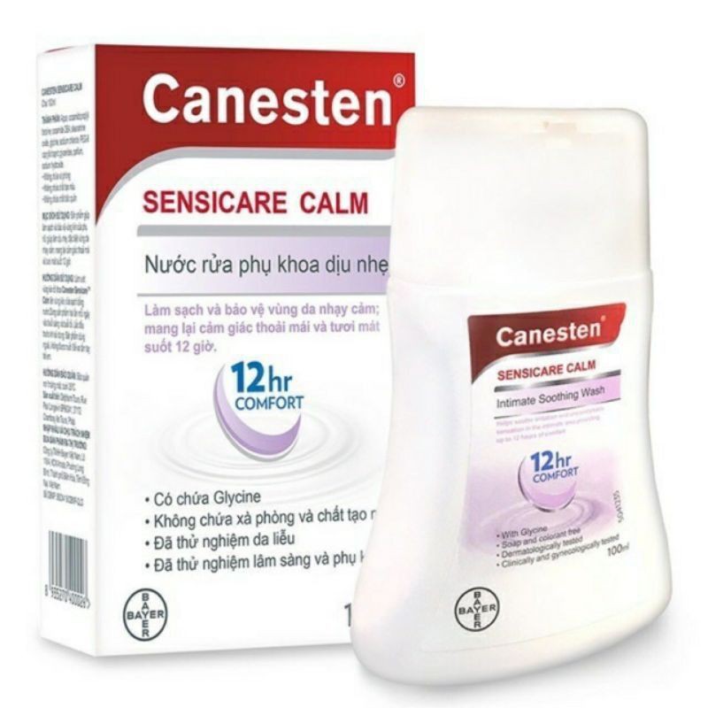 Nước rửa phụ khoa dịu nhẹ CANESTEN 100ml chính hãng Pháp