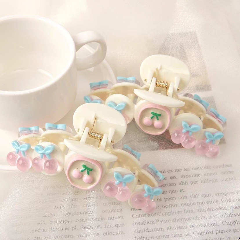 Kẹp Tóc Hình Trái Cherry Phong Cách Hàn Quốc Dễ Thương Dành Cho Nữ