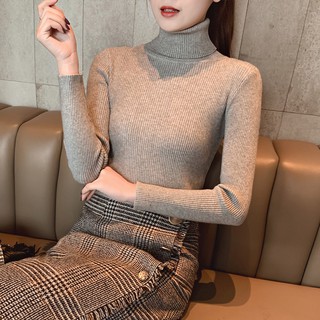 Áo len cổ lọ nữ freesize