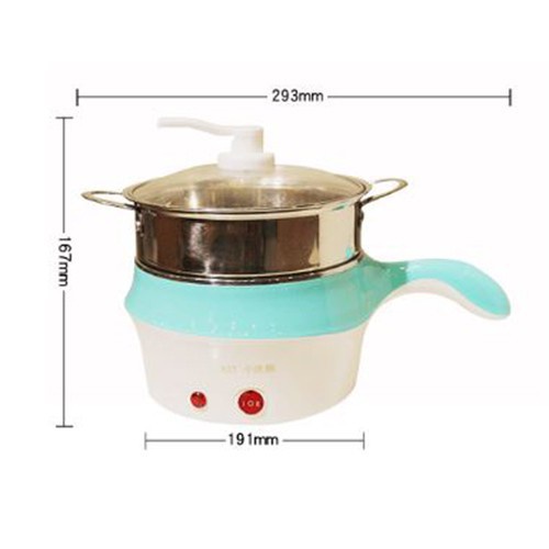 [HOMETET1 giảm 40K] Nồi lẩu mini 18cm tặng kèm giá hấp(Retoanquoc)