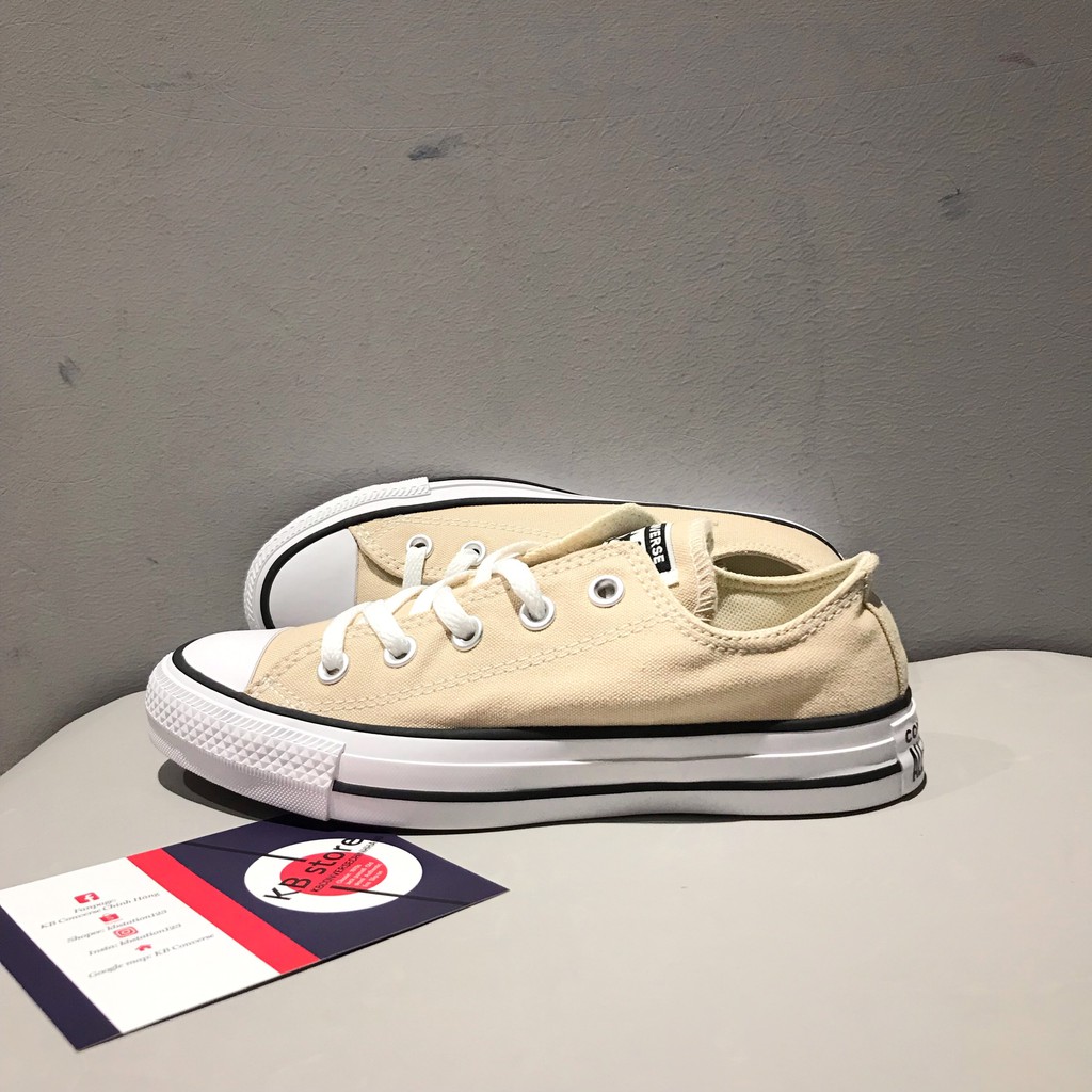 Giày Converse classic vàng kem cổ thấp