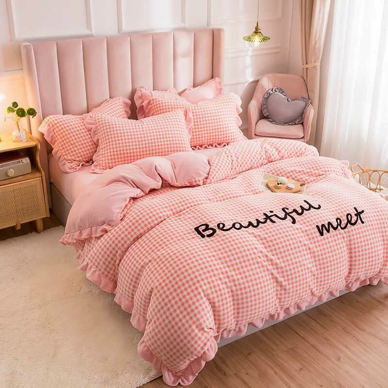 Set chăn ga gối nỉ nhung tăm siêu sang