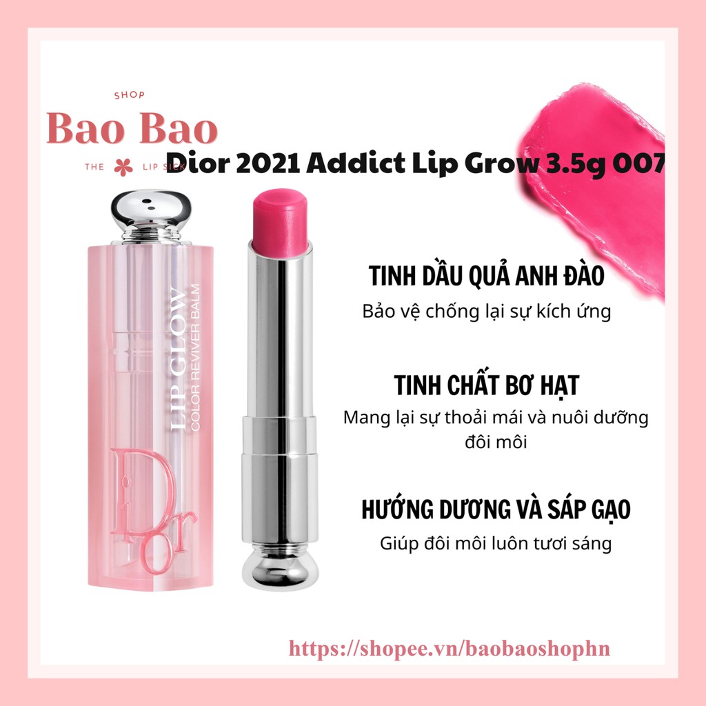 Son Dưỡng Dior 2021 Addict Lip Glow 32g 6 Màu vô cùng sang chảnh mịn môi