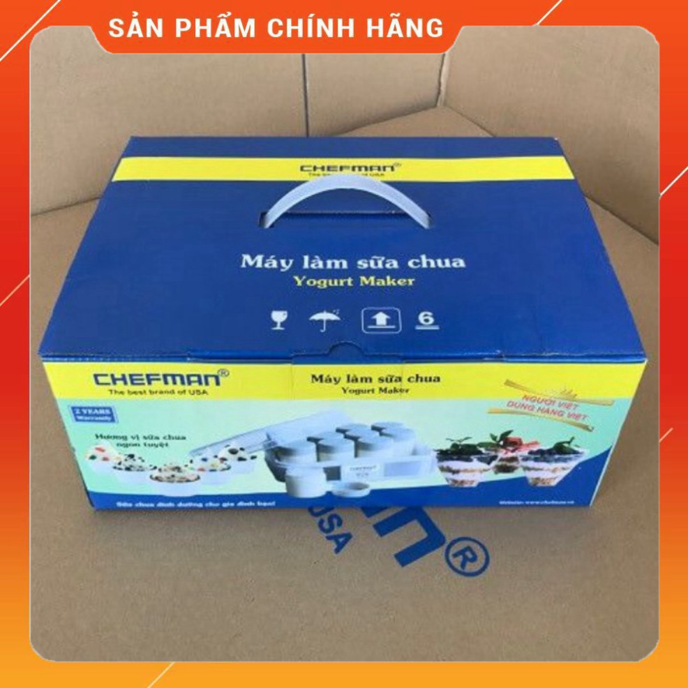 LOSAKA- [SỮA CHUA NGON]- Máy Làm Sữa Chua Chefman CM-311T Kèm 12 Cốc Thủy Tinh