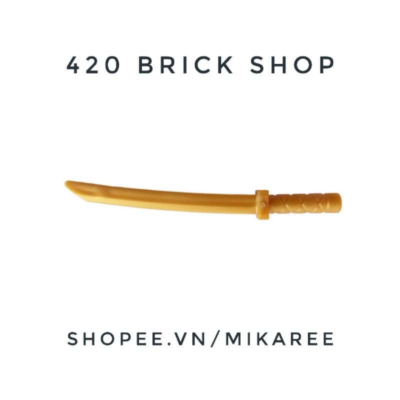 Non Lego - Phụ Kiện Katana Gold Cầm Tay Cho Minifigures ( 1 cái )
