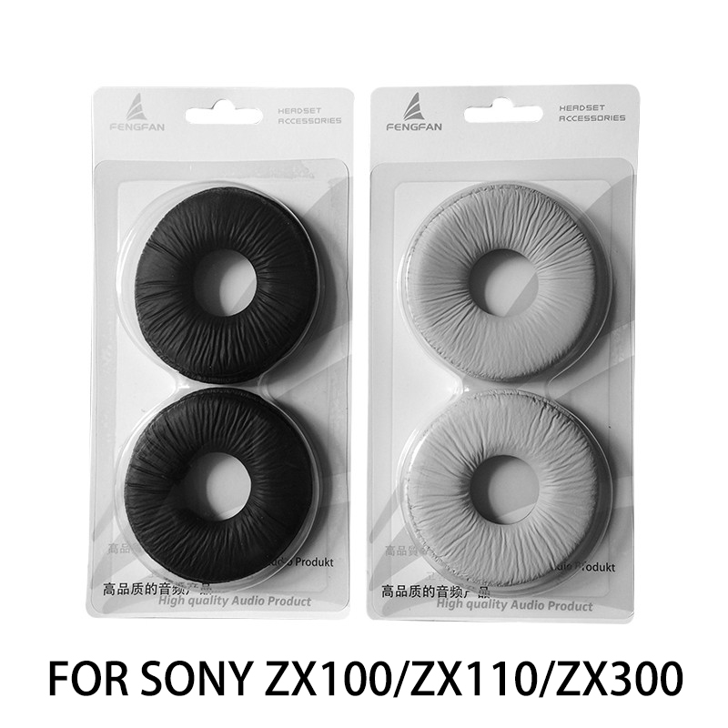 Bao da mút xốp bọc tai nghe SONY MDR-ZX310 ZX100 ZX110AP ZX300 hai màu trắng đen tùy chọn 