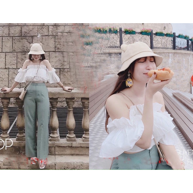 ÁO KIỂU TRỄ VAI Mã 430 (Shop chụp thật chính chủ)