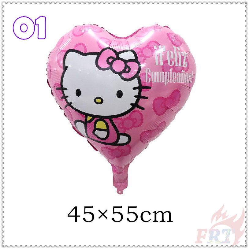 Bong bóng họa tiết hoạt hình Hello Kitty 18 inch trang trí tiệc sinh nhật