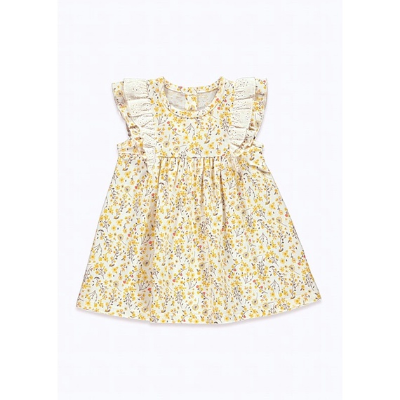Váy Matalan 3 màu trắng/ vàng/ hoa chất liệu cotton siêu mềm, hot hit cho bé gái ❤️