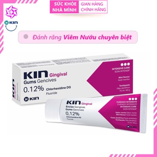 SKNM | Kem Đánh Răng Viêm Nướu, Chảy Máu Chân Răng - Kin Gingival Toothpaste ® 90g (Chlohexidine 0.12%)