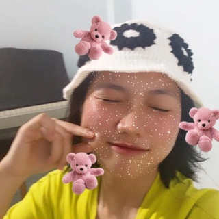 Nón len hoa nổi 3D ô vuông