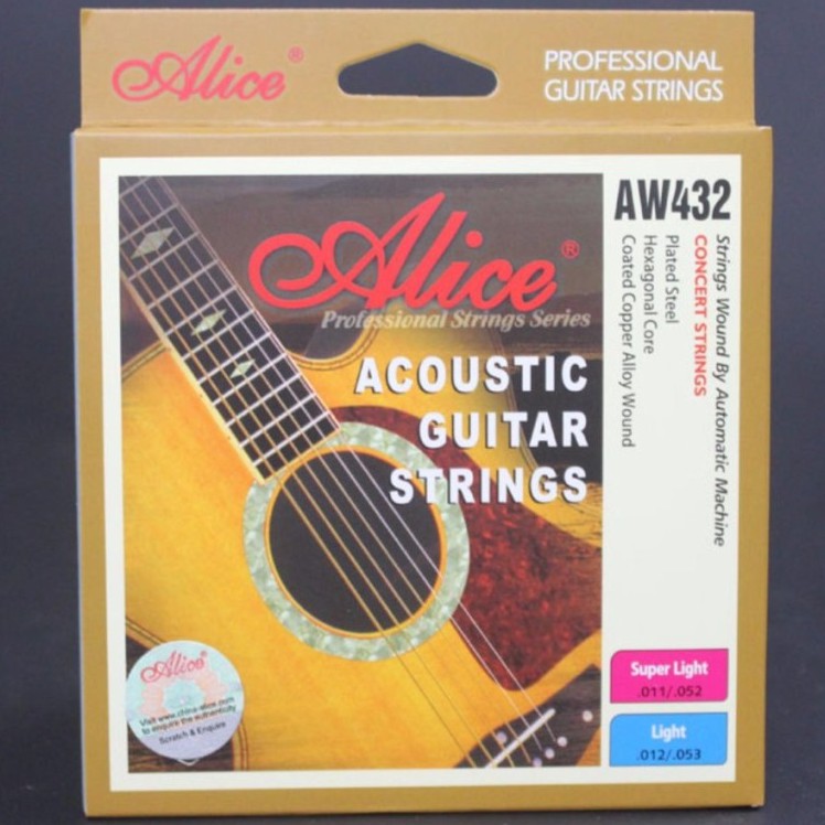 Dây Guitar Acoustic Alice AW432 Chính Hãng I Mẫu Mới Logo Chất Lượng