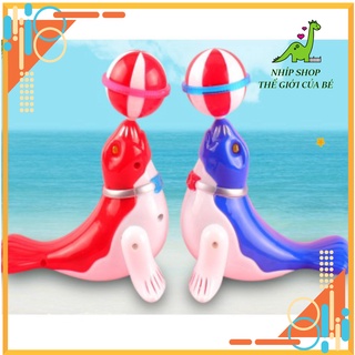 Đồ chơi Cá heo chơi bóng loại lớn chạy Pin