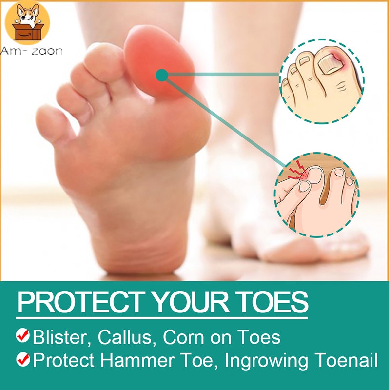 Bộ 2 Dụng Cụ Bảo Vệ Ngón Chân Bằng Silicone Chống Nước Khi Ngâm Bắp