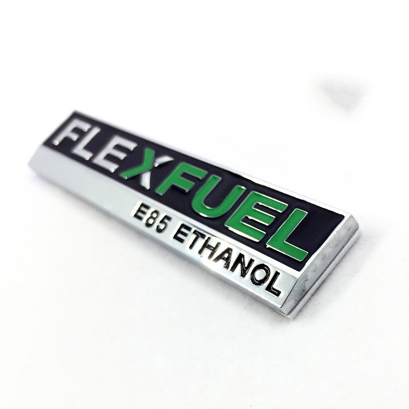 Miếng dán kim loại họa tiết FLEX FUEL E85 ETHANOL cho cốp xe Ford