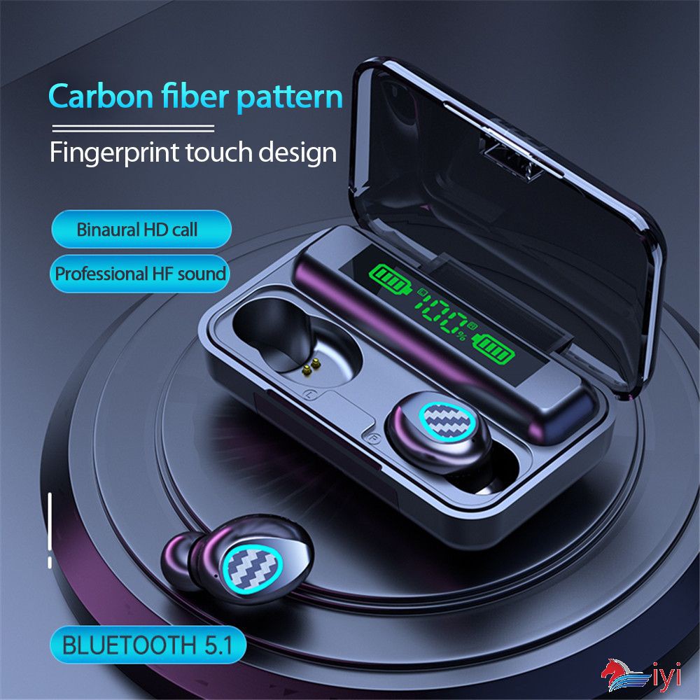 Tai Nghe Không Dây R6 Tws Touch Bluetooth 9d Chống Ồn Tiện Dụng