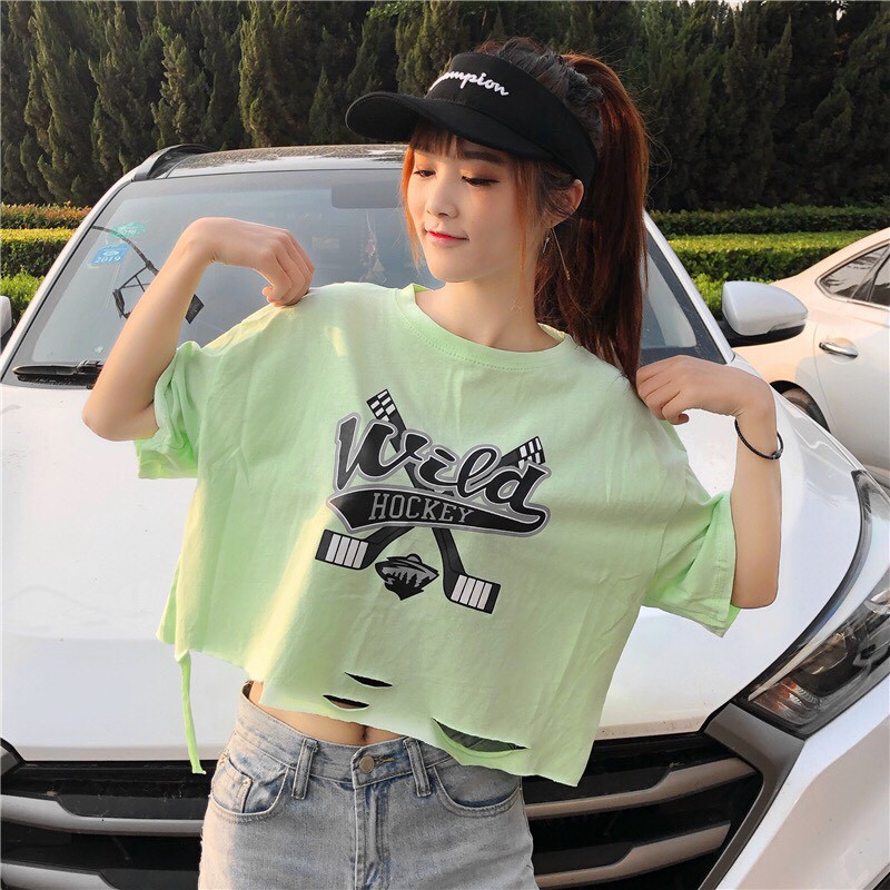 [Mã WASKT410K giảm 10K đơn 50K] Áo Croptop Nữ WILD Freesize dưới 58kg | BigBuy360 - bigbuy360.vn