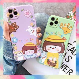 Ốp lưng silicon màu full dòng bảo vệ camera baby girl-h047
