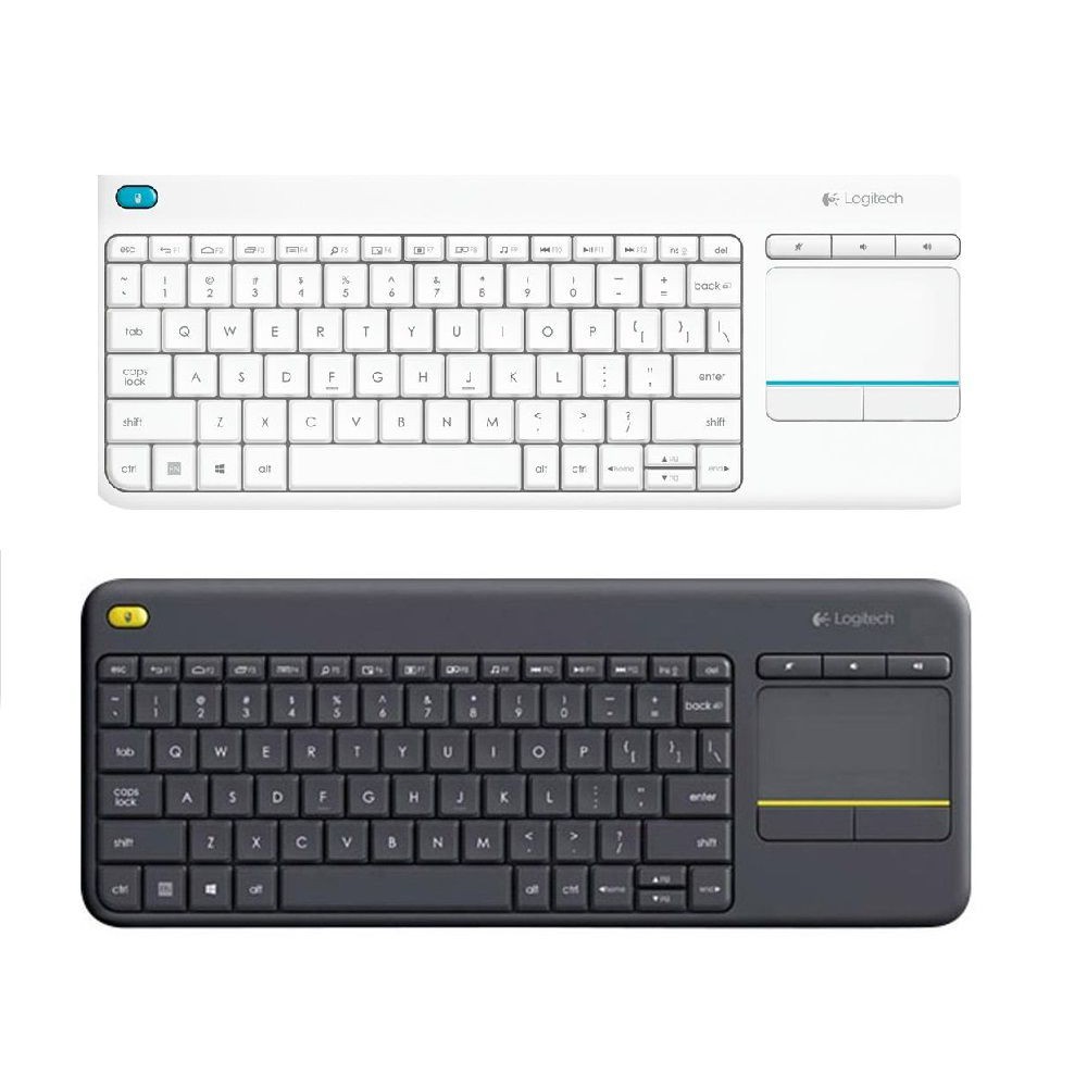 Bàn Phím Không Dây Logitech K400 Plus Tích Hợp Cảm Ứng Tiện Lợi - Điều Khiển TV Thông Minh - Hàng Chính Hãng