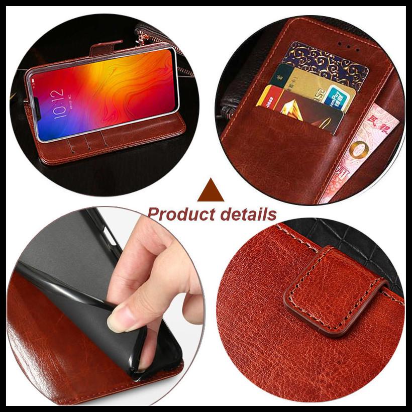 Flip Leather Case Vivo Y19 Y17 Y15 Y12 Y11 Flip Case Vivo 1713 1714 1716 1723 1726 1724 Wallet Case Casing Flip Cover Vivo Y50 Y30 Y91 Y95 Y91C Y93 Y91i Phone Case COD