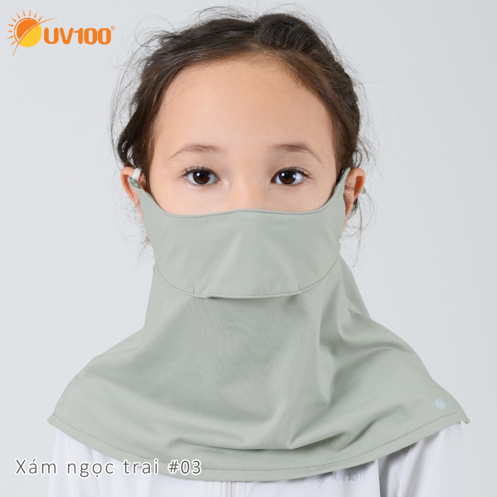 [Chính hãng] Khẩu trang chống nắng kháng khuẩn che cổ cho trẻ em UV100 LA20305